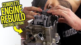 Full Engine Rebuild  Yamaha YZ 250F [upl. by Massimiliano]