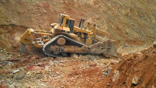 Caterpillar D11R Rips and Tears Through Rock [upl. by Behah70]