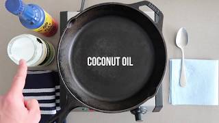 How to Season a CastIron Skillet [upl. by Alemap767]