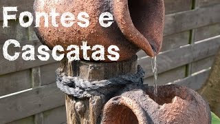 Fontes e cascatas para jardim lindas ideias inspirações [upl. by Gustaf]