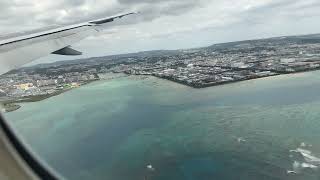 那覇空港36Lへの着陸機窓Landing at Naha ApOkinawa [upl. by Servais]