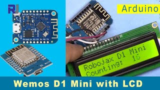 Using LCD with Wemos D1 Mini ESP8266 with Arduino [upl. by Loggia758]