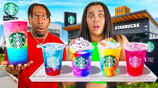 TRYING VIRAL TIKTOK STARBUCKS DRINKS [upl. by Nalid27]