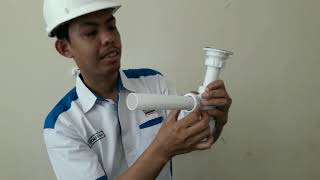 Memasang Perangkap Pipa Air Limbah Pada Wastafel water trap Model Botol [upl. by Buff601]