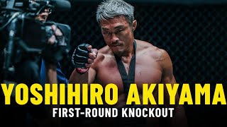 Yoshihiro Akiyama’s FirstRound KNOCKOUT Win [upl. by Anabal586]