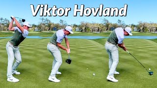 Viktor Hovland Golf Swing 2021  Iron amp Driver SLOW MOTION 240Fps HD [upl. by Larry]