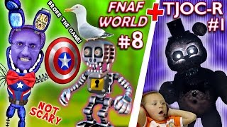 FNAF WORLD 8  TJOCReborn  Five Nights At Freddys FREE ROAM FGTEEV Breaks the Game 4 a Shield [upl. by Melany]