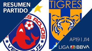 Resumen  Veracruz vs Tigres UANL  Jornada 14  Apertura 2019  Liga BBVA MX [upl. by Obla]