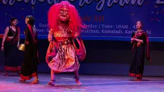 Newari Cultural Dances by SWSC students in Farewell Program [upl. by Anesuza]