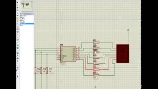 Display 7 Segmetos ánodo común  Proteus  Isis [upl. by Aubrey]
