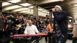 Linkin Park LIVE in Grand Central Station quotWhat Ive Donequot [upl. by Anovahs]