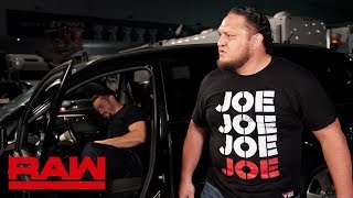 Samoa Joe checks on Roman Reigns Raw Aug 5 2019 [upl. by Sibeal]