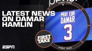 Damar Hamlin begins to awaken as part of substantial improvement  First Take [upl. by Rabi]