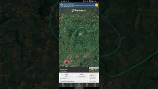 Plane flies a heart shape on FR24 earth fr24 shorts finalapproach justplanes earthflight [upl. by Jorey]