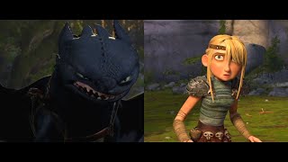 How To Train Your Dragon  Astrid Meets Toothless [upl. by Fulviah]