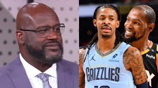 SHAQ amp TNT Crew reacts to Grizzlies vs Suns Highlights [upl. by Tybie264]