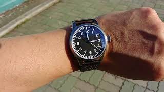 Tisell Pilot Watch Type A 40mm Automatic Unboxing [upl. by Tezil593]