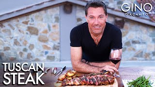 How To Cook A Tuscan Fiorentina Steak  Gino DAcampo [upl. by Muldon]