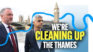 Sadiq Khan Leads Efforts To Clean The River Thames  “London’s Rivers Have Been Damaged” [upl. by Odrareve]