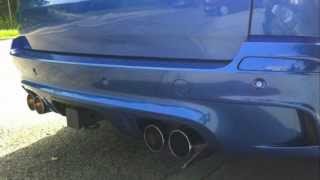 BMW X5M Megan Racing Exhaust Upgrade BeforeAfter [upl. by Retxed]