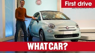 2020 Fiat 500 Hybrid review – modern classic goes green  What Car [upl. by Ahsimak]