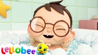 Splish Splash Baby Bath Song  Nursery Rhymes amp Kids Songs  Baby Videos  Lellobee [upl. by Kirimia716]