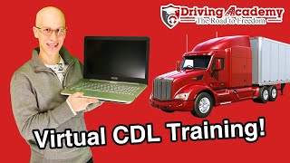 Virtual CDL Training  Study for Your CDL From Home  DRIVING ACADEMY [upl. by Girardo]