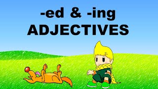 PARTICIPLE ADJECTIVES  ED and ING Adjectives [upl. by Nolla]