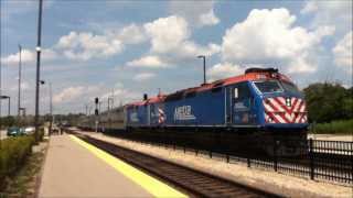 Metra  Trains Running the BNSF Line in Aurora IL [upl. by Jamil]