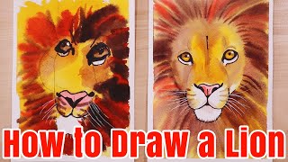 Lion Drawing From 2024  How to Draw a Lion Easy Step by Step  Lion King Drawing Tutorial [upl. by Rama905]