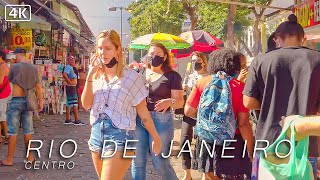 Downtown Rio de Janeiro ðŸ‡§ðŸ‡· SAARA Rua da AlfÃ¢ndega  Brazil  4K [upl. by Mapes]