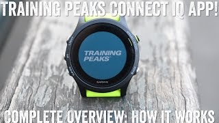 Handson New TrainingPeaks Connect IQ App for Garmin devices [upl. by Airdnaid420]