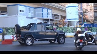 MercedesMaybach G650 Landaulet spotted driving on the road [upl. by Enaile]