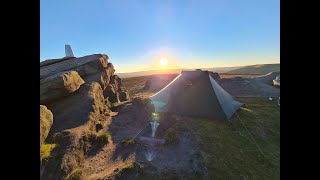 Back Tor Derwent Edge  Peak District Wild Camp  Hilleberg Anaris [upl. by Sower]