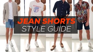 How to Style Denim Shorts  10 Ways  Parker York Smith [upl. by Chance237]