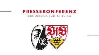 Pressekonferenz vor SC Freiburg  VfB Stuttgart [upl. by Middleton214]