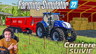 UN PETIT T7 BLUE POWER  Carrière Suivie  Farming Simulator 22 [upl. by Soinotna]