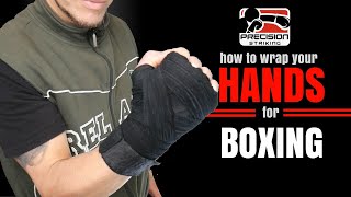 Easy Way to Wrap Hands for Boxing short wraps [upl. by Adnovad]