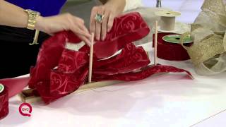 How to Make a Christmas Bow with Lisa [upl. by Ellary]