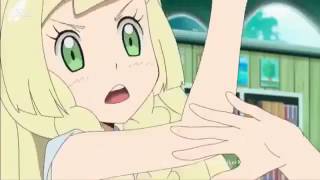 Pokémon SunampMoon Lillie Catches Alolan Vulpix [upl. by Anilok]