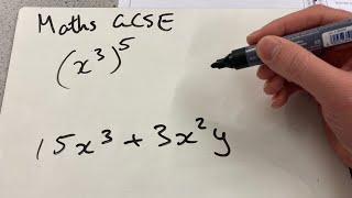 Maths GCSE Higher Exam Paper 2 Q1 algebra index laws [upl. by Etrem]