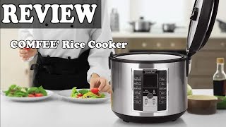 COMFEE Rice Cooker Review  Weekly Meal Prep Fluffy Rice Cooker 2020 [upl. by Aliekat]