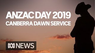 Anzac Day dawn service from the Australian War Memorial in Canberra  ABC News [upl. by Ardnala225]