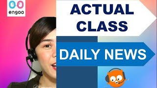 ENGOO ACTUAL CLASSENGOO SAMPLE CLASS DAILY NEWS [upl. by Netsirhc]