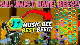 WHICH BEES YOU NEED FOR A PERFECT HIVE BUILD  Bee Swarm Simulator Roblox [upl. by Yllrebmik]