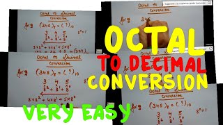 Fractional Decimal to Octal conversion  Fractional Octal to Decimal Conversion Digital Electronics [upl. by Ridgley]