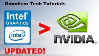 How to switch from Intel HD graphics to dedicated Nvidia graphics card [upl. by Ynaffet]