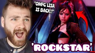 LISA  ROCKSTAR Official Music Video  REACTION [upl. by Nalyad204]