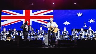 Paul McCartney with the WAPOL Pipe Band  Mull Of Kintyre Live at nib Stadium Perth  02122017 [upl. by Fin]