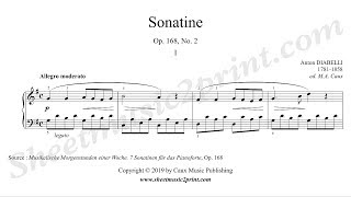 Diabelli  Sonatina Op 168 No 2 13  Allegro moderato [upl. by Rolyab]